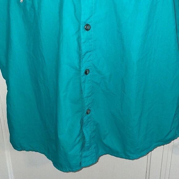 Magellan “Laguna Madre” green nylon fish gear short sleeved shirt - Picture 4 of 10